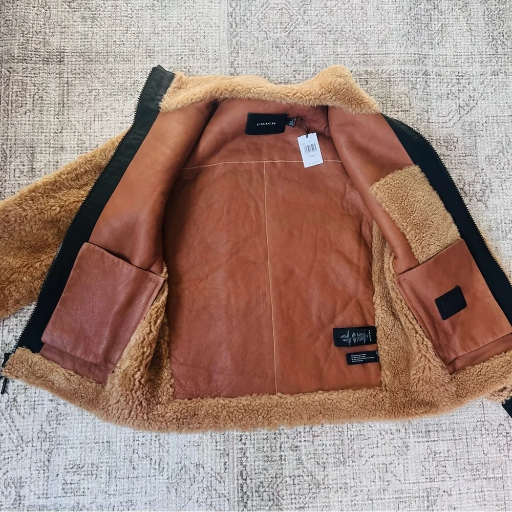 NWT Coach Shearling Jacket - Picture 10 of 13